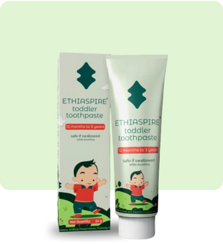 Ethiaspire: Safe-if-swallowed, Eco-friendly Toothpaste for Toddlers – Protecting Them, Protecting the Planet!- 50g