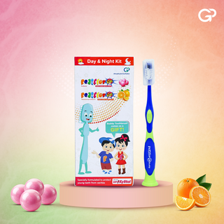 PediflorKidz Day & Night Kit: From School Time to Bedtime, Your Child’s Go-To Brushing Kit- 140g