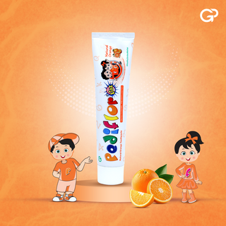 PediflorKidz (Pack of 2, 70g Each) : Make Brushing Time Fun with Natural Orange Flavour