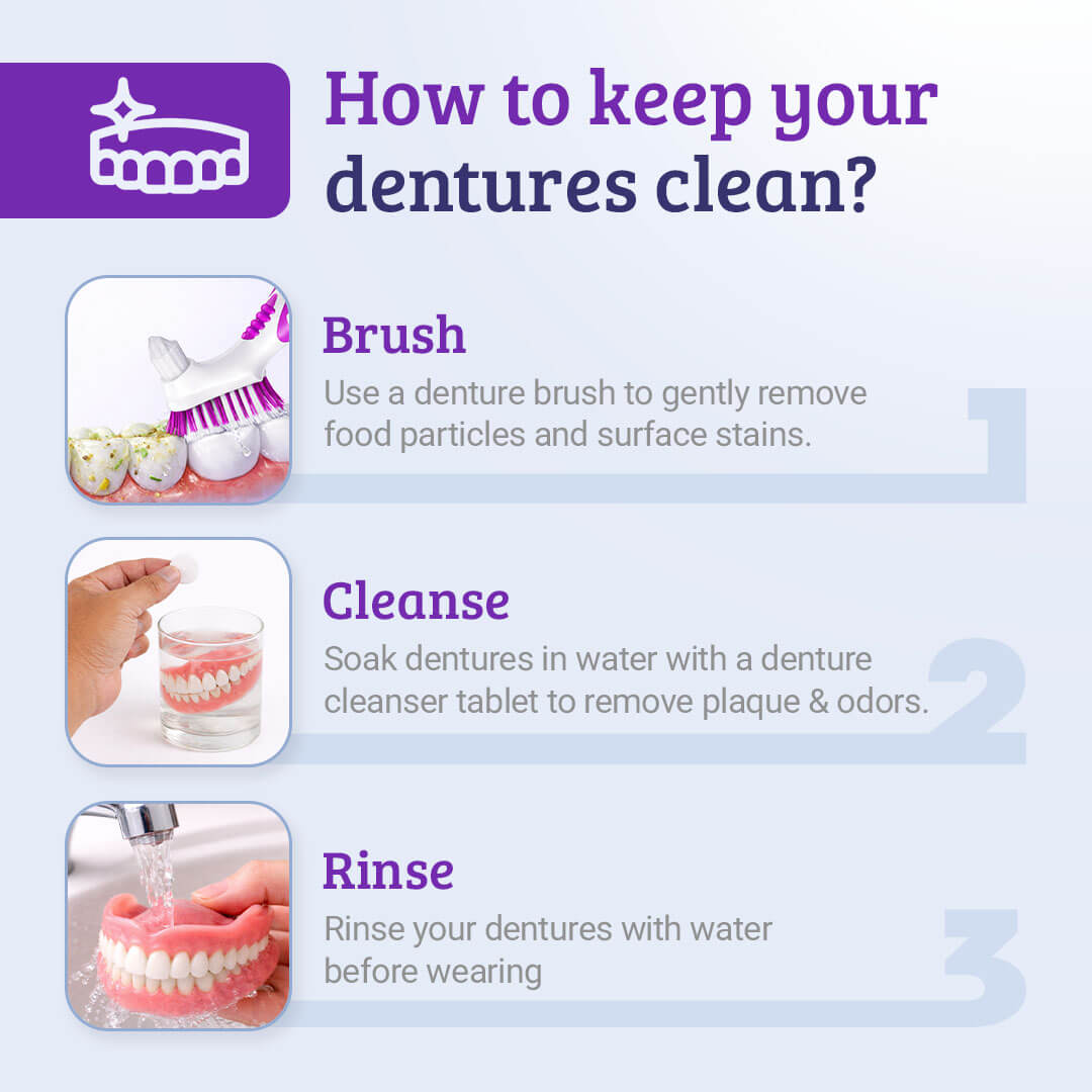 Castus Denture Brush – Dual Head Cleaning Brush (Pack of 3)
