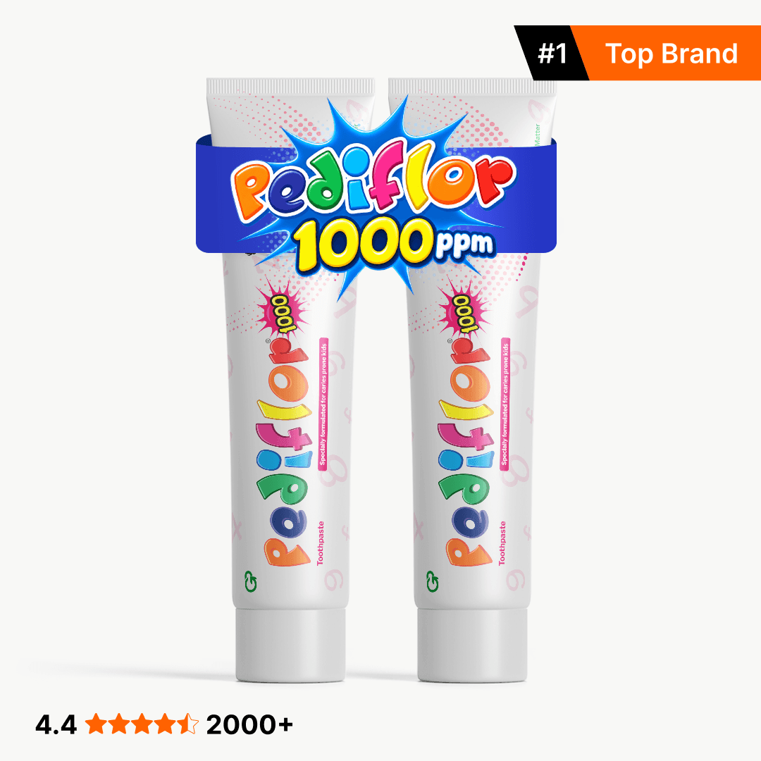 Pediflor Kids Cavity Protection Toothpaste – 1000 ppm Fluoride (Pack of 2)