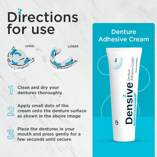 Denture Adhesive Cream (40g) – Premium Swiss Formula for Extra Strong (Pack of 1)