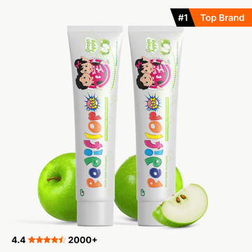 Green Apple Pediflor Kids Cavity Protection Toothpaste (Pack of 2)
