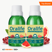 Oralife Antibacterial Mouthwash for Healthy Gums & Fresh Breath (Pack of 2)