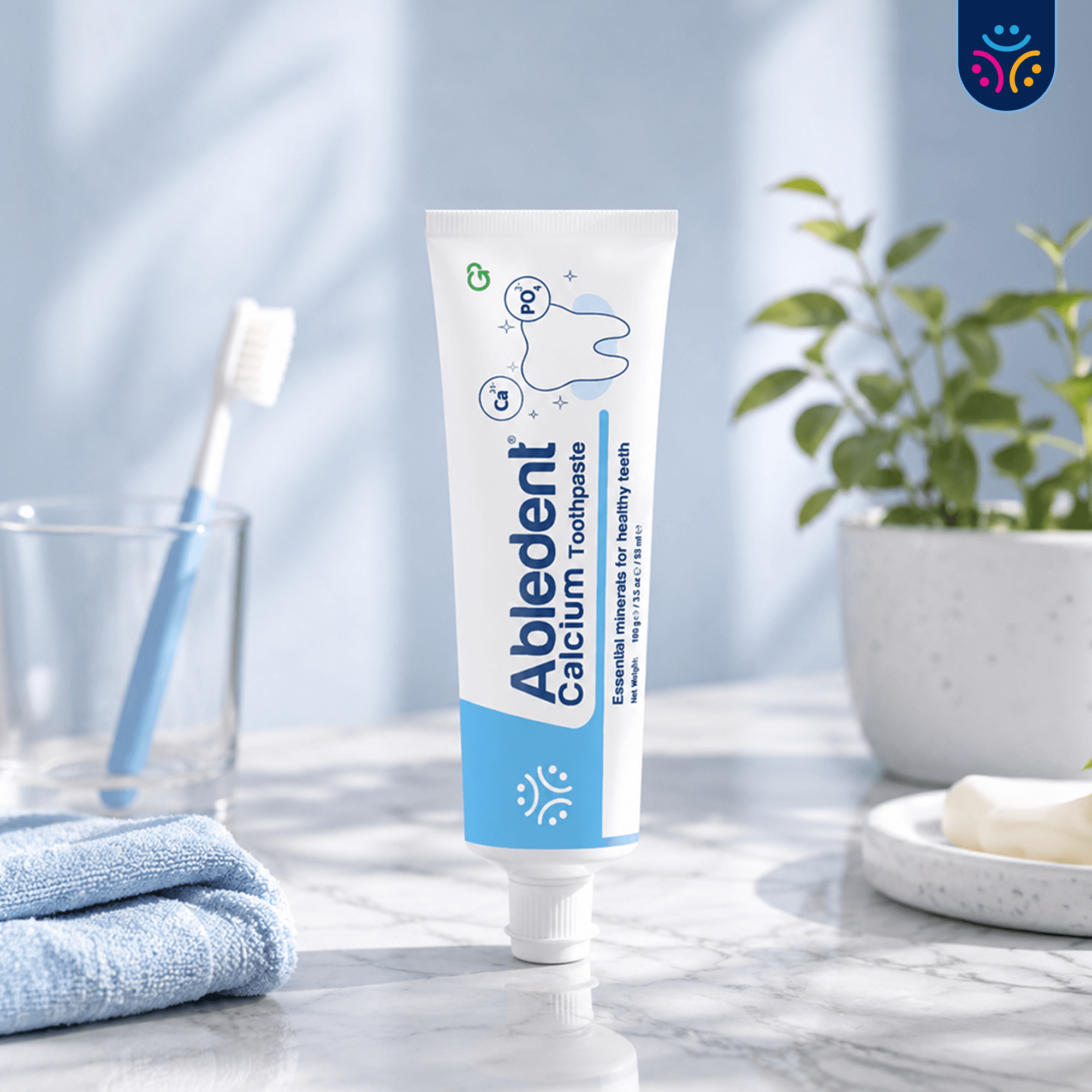 Abledent Calcium Non- Foaming Toothpaste | Lemon Honey Mint