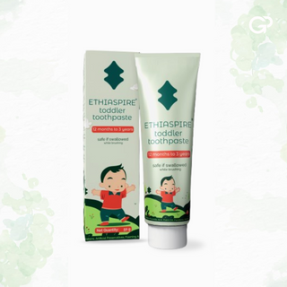 Ethiaspire: Safe-if-swallowed, Eco-friendly Toothpaste for Toddlers – Protecting Them, Protecting the Planet!- 50g