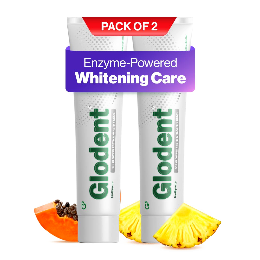 Glodent Daily Whitening Toothpaste for a Brighter Smile (Pack of 2)