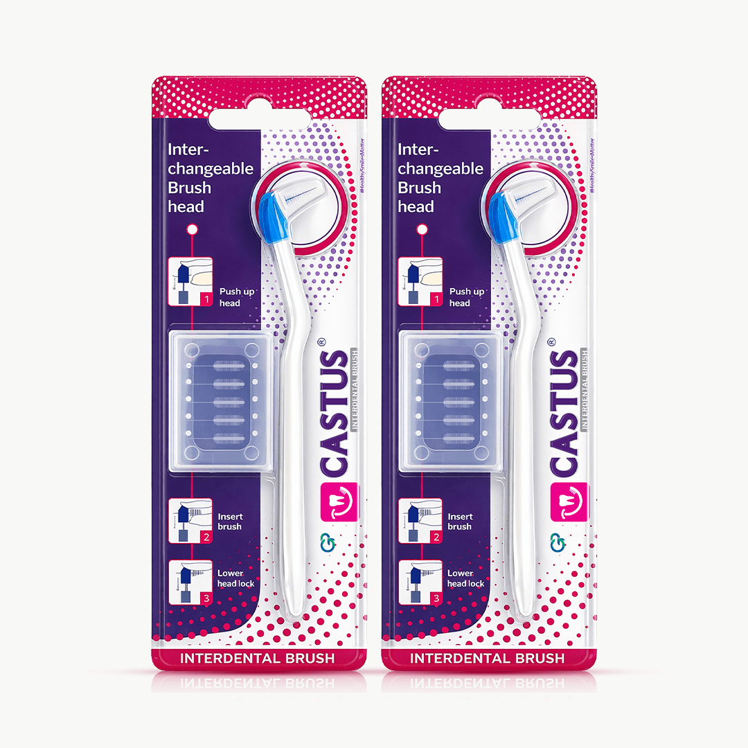 Castus Interdental Brush with Replaceable Heads