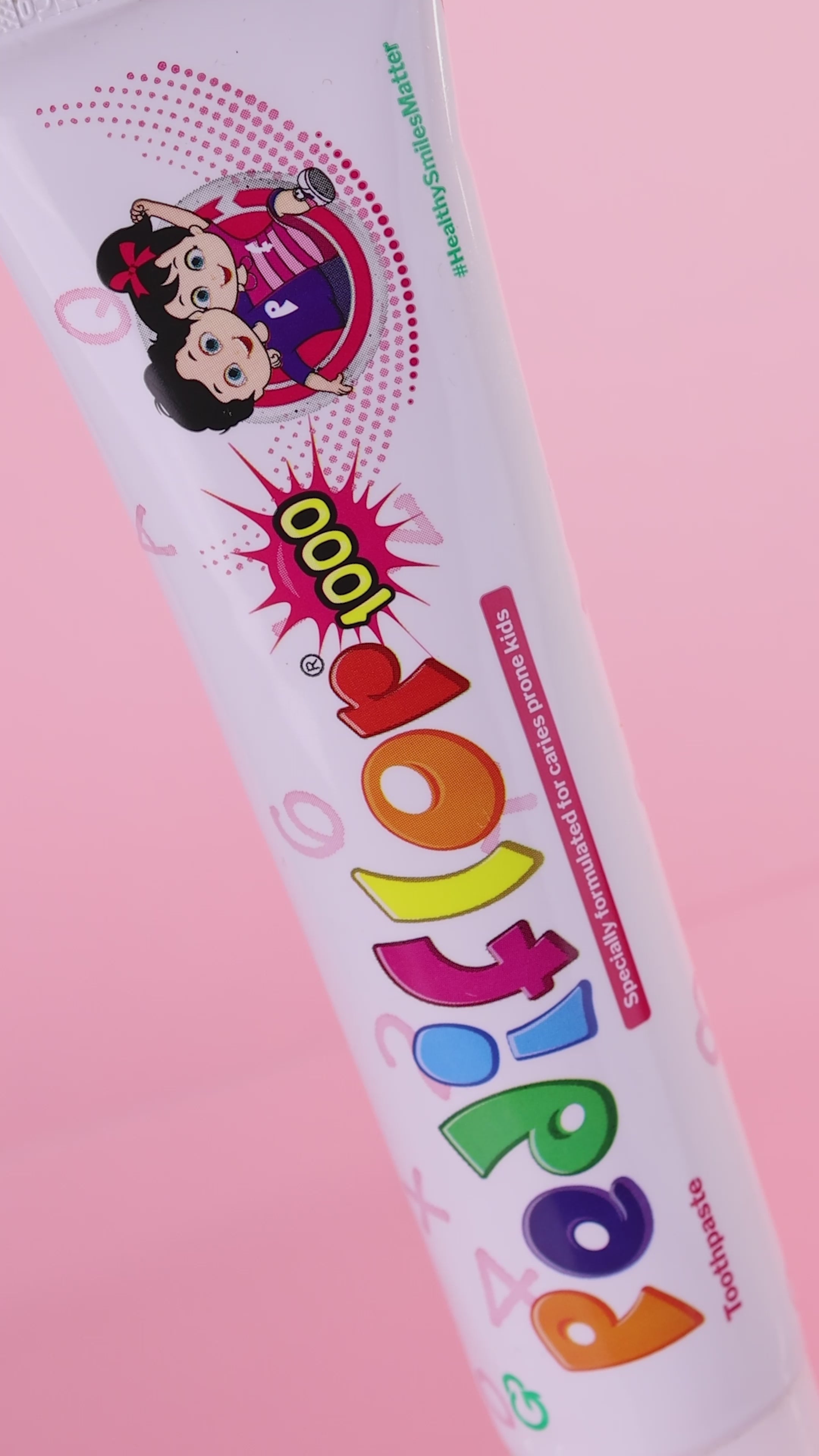 Load video: Pediflor Kids Cavity Protection Toothpaste – 1000 ppm Fluoride (Pack of 2)