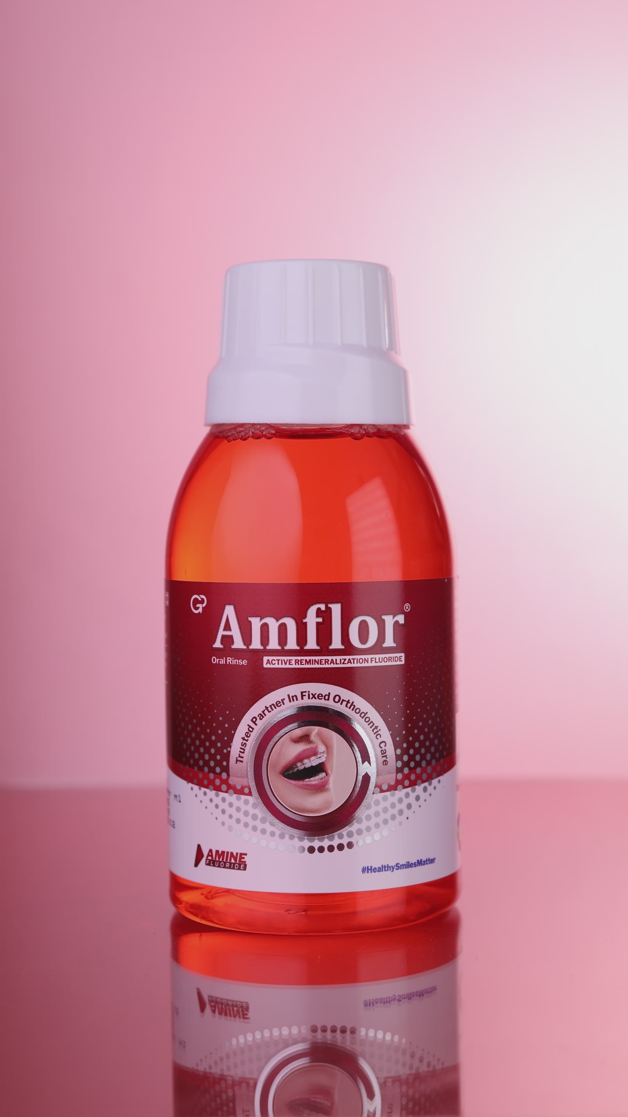 Load video: Amflor Braces Care Mouthwash with Amine Fluoride