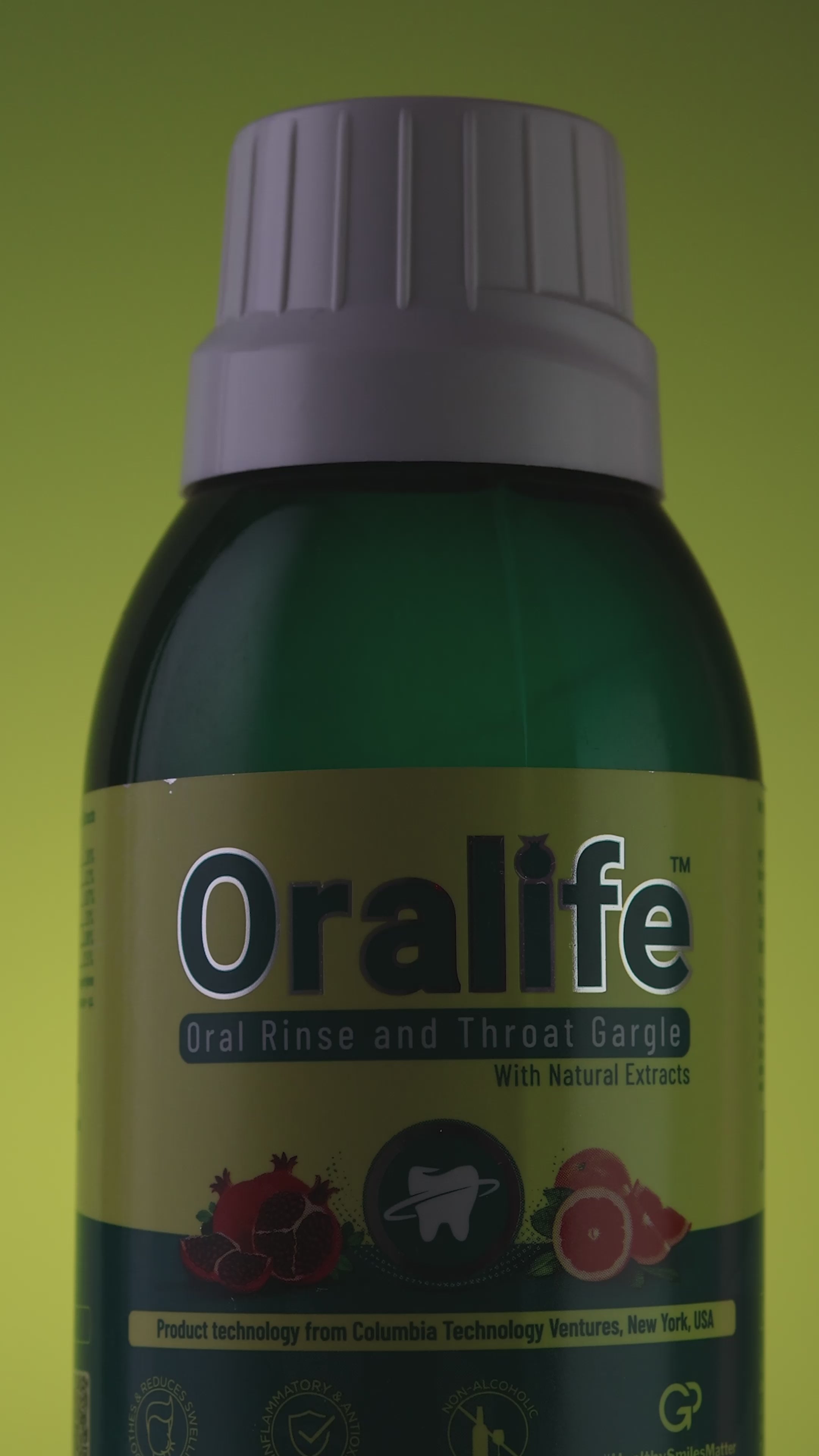 Load video: Oralife Antibacterial Mouthwash for Healthy Gums &amp; Fresh Breath (Pack of 2)