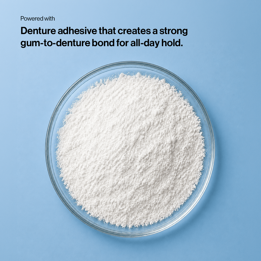 Densive Denture Adhesive Powder for Strong Hold
