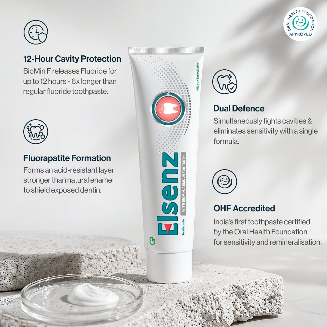 Elsenz Double Action Toothpaste for Cavity & Sensitivity Protection