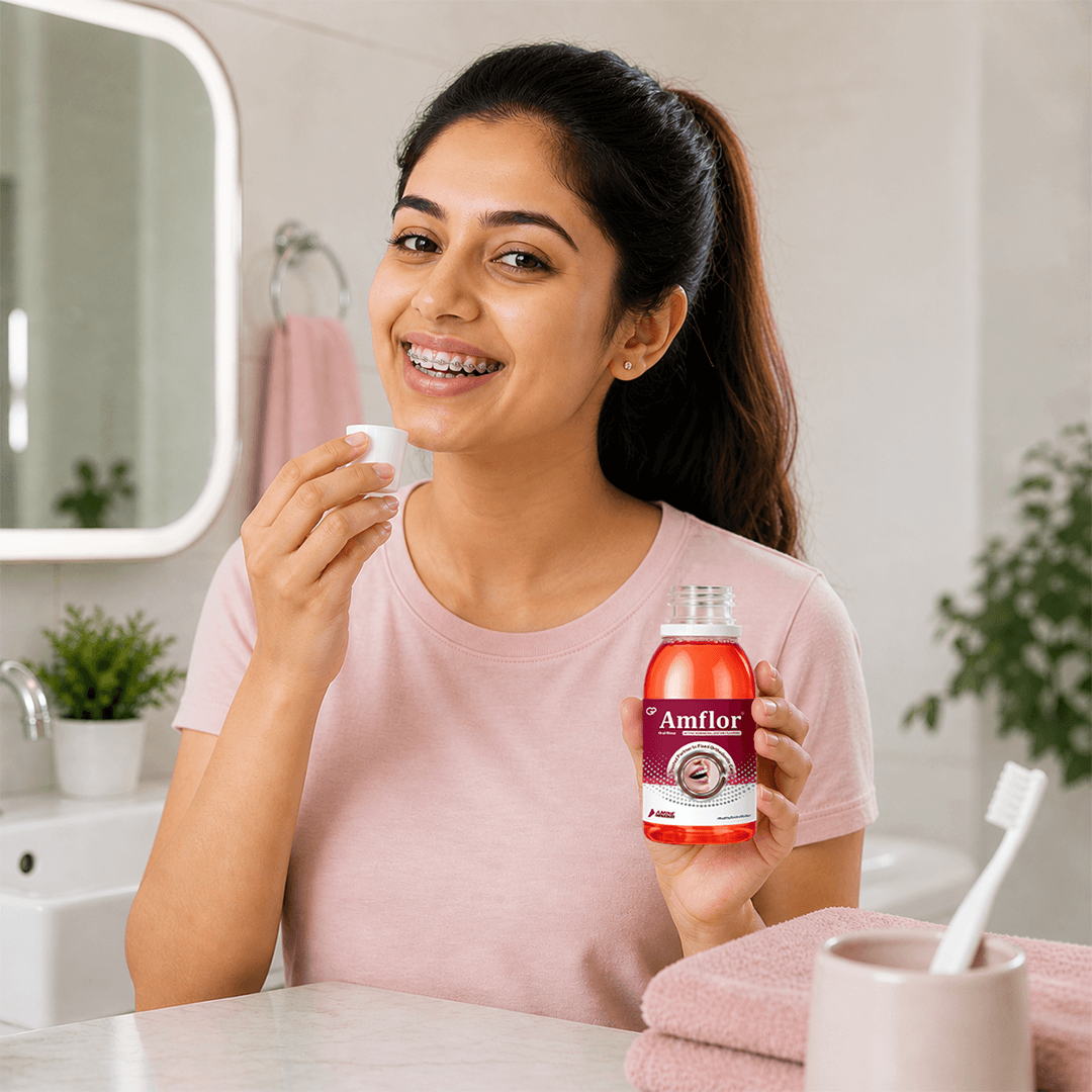 Amflor Braces Care Mouthwash with Amine Fluoride