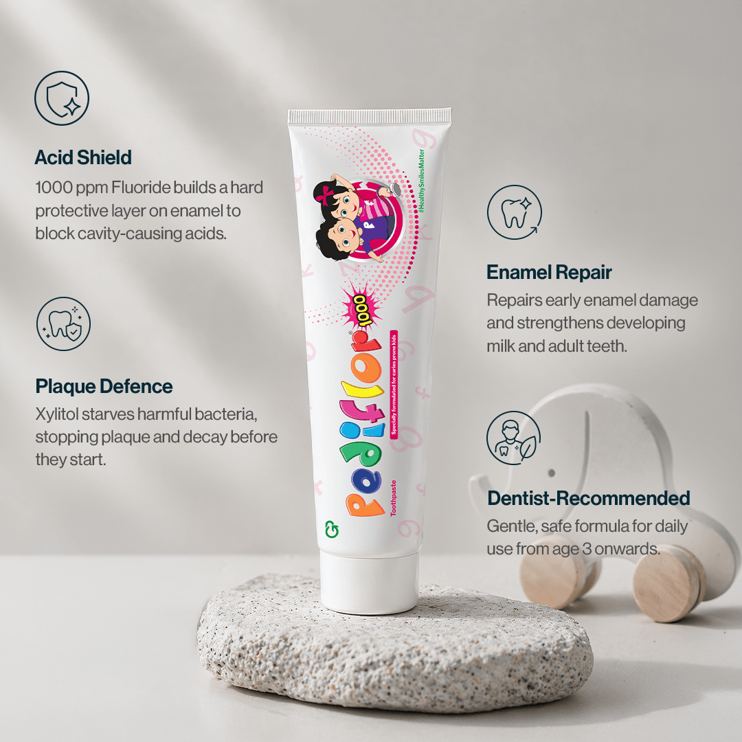 Pediflor Kids Cavity Protection Toothpaste – 1000 ppm Fluoride (Pack of 2)