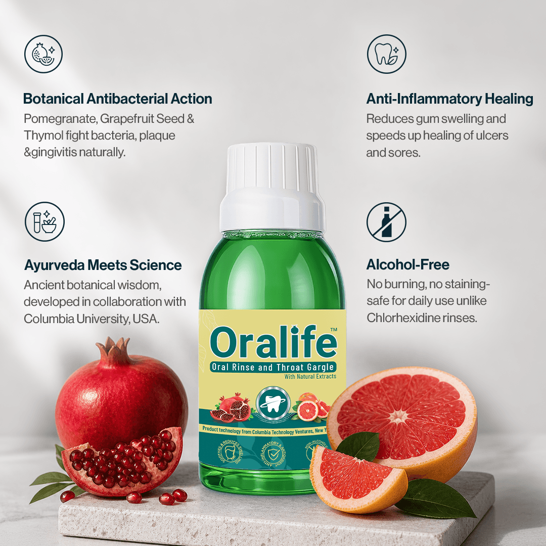 Oralife Antibacterial Mouthwash for Healthy Gums & Fresh Breath (Pack of 2)