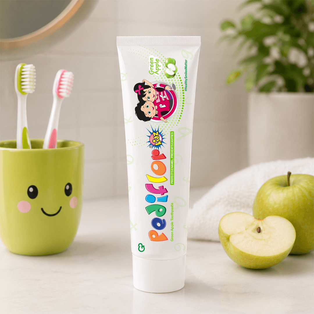 Green Apple Pediflor Kids Cavity Protection Toothpaste (Pack of 2)